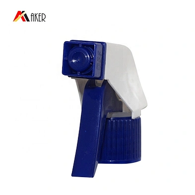 China guangzhou suppliers 28/410 blue white plastic spring trigger sprayer