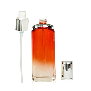 factory direct luxury transparent 100ml personal care lotion skin care cream cosmetic empty packaging glass bottle