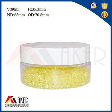Jar Packaging Transparent 80ml Cosmetic Plastic PET Plastic Bottles Skin Care Cream 15g 110ml Fit 80ml Clear or Optitional 68mm