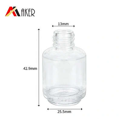 Hottest 8ml clear empty glass roll on perfume bottle with golden screw cap and plastic roller