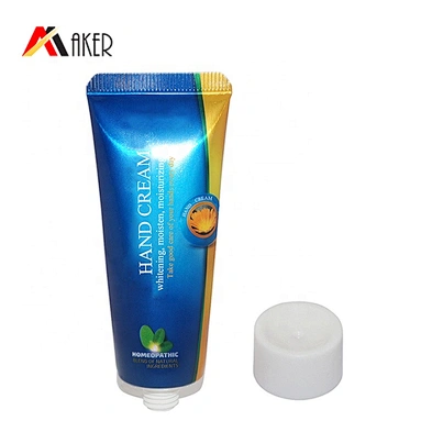 Factory price empty 25ml aluminum laminated hand cream tube packaging with screw cap