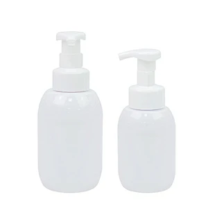 in stock 300ml 500ml plastic pet foam cream bottle for face clean body cream shampoo