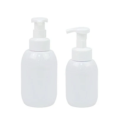 in stock 300ml 500ml plastic pet foam cream bottle for face clean body cream shampoo