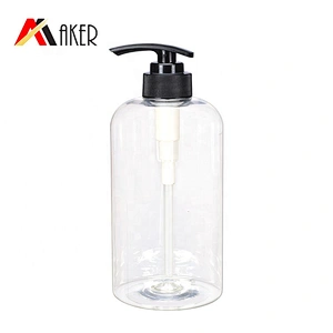 2020 Factory supply wholesale price 700ml empty PET clear hand wash bottle with pump