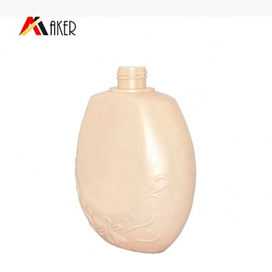 Factory wholesale 150ml 400ml beige special shape empty PE plastic shampoo bottle