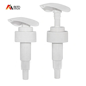 Wholesale new design 650ml square white HDPE plastic empty shower gel bottle with pump