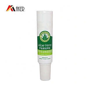 Empty 10ml round white color cosmetic plastic circle eye cream tube packaging with screw cap