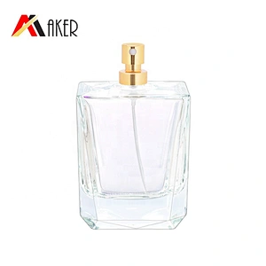 2020 Hottest wholesale luxury design empty clear glass spray perfume bottle 100ml