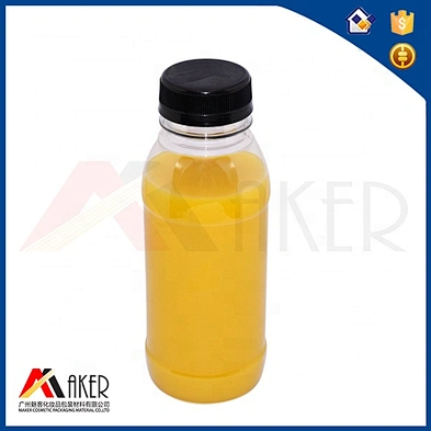 Customized Clear Plastic PET Beverage Bottle 300ml Water Bottle With Tamper Proof Cap