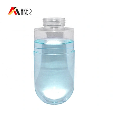 Wholesale empty clear round 250ml PET plastic cosmetic lotion facial toner bottle with flip top lid