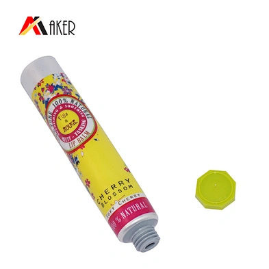 Laminated Cosmetic Tube Packaging 15g Offset Printing Round Screw Cap for Cosmetic Cream Aluminum Tube Wtih Caps