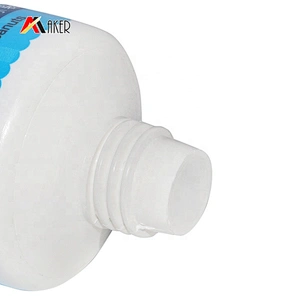 Custom 80g Round Cosmetic Hand Cream LDPE Plastic Makeup Tube Packaging with Silver Plastic Screw Cap