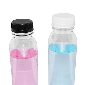 empty milk tea plastic pet bpa free juice screw cap clear beverage coffee drinking disposable water bottle