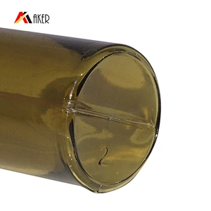 Empety10ml PETG amber snap plastic cosmetic serum bottle with rubber seal