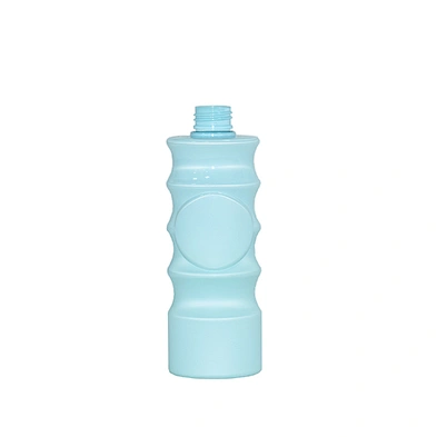 Plastic PET customise unique shape pet shampoo bottle 300ml with lotion pump