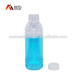 Empty wholesale 500ml clear soft boston round pet plastic drinking mineral water bottle with cap