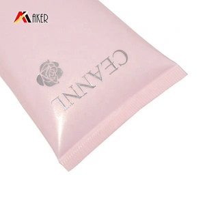 Hot sale 100ml LDPE plastic luxury cosmetic face cream tube packaging with silver electroplating plastic screw cap