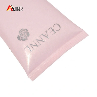 Hot sale 100ml LDPE plastic luxury cosmetic face cream tube packaging with silver electroplating plastic screw cap