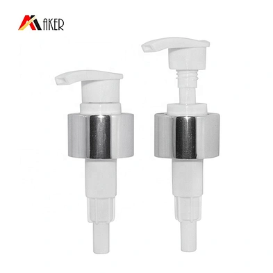 China supplier empty 350ml clear unique square pet plastic shower gel bottle with silver alumite covered lotion pump