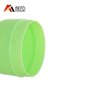 New arrival factory supply wholesale price green 100g pp plastic cream jar with cap