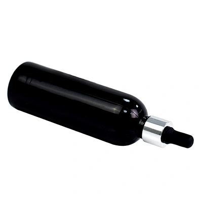 guangzhou factory 90ml 3oz dropper bottle personal care packaging black boston glass bottle for essential oil