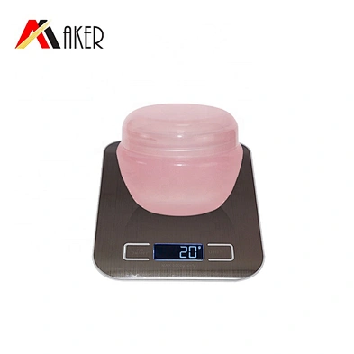 Custom 30ml Pink Oval Single Wall PP Plastic Lip Scrub Packaging with Screw Cap