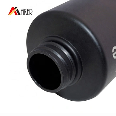 Hot selling 500 ml black PET straight round empty plastic shampoo bottle with lotion pump