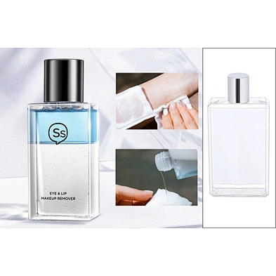 2020 New arrival PETG 300ml empty square shape cosmetic plastic bottle with cap for makeup remover