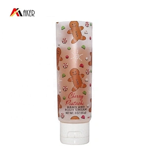 New design semi transparent 100ml LDPE plastic hand cream body cream cosmetic packaging tube with plastic flip top cap