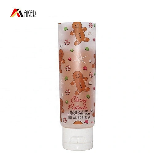 New design semi transparent 100ml LDPE plastic hand cream body cream cosmetic packaging tube with plastic flip top cap