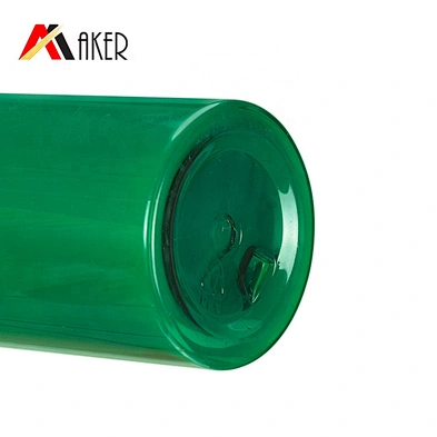 China supplier luxury semi-transparent green boston round 100ml PET skin care cosmetic plastic spray bottle with mist sprayer