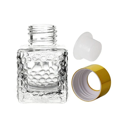 OEM Customize Wholesale High Quality Square Crystal Clear Fancy Room Luxury Reed Aroma Empty Glass Diffuser Bottle