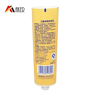 Wholesale 120ml LDPE plastic printed cosmetic tube for face wash with acrylic cover