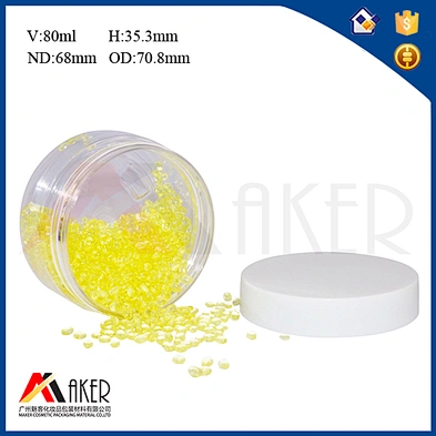 Jar Packaging Transparent 80ml Cosmetic Plastic PET Plastic Bottles Skin Care Cream 15g 110ml Fit 80ml Clear or Optitional 68mm