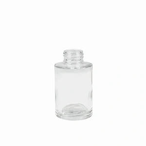 cosmetic clear glass bottle essential oil packaging personal care clear child proof cosmetic dropper bottle with dropper