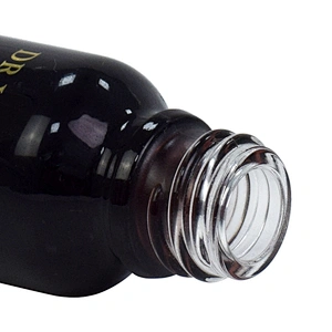 factory price 15ml 20ml amber black dropper hot stamping label personal care packaging small glass oil bottle