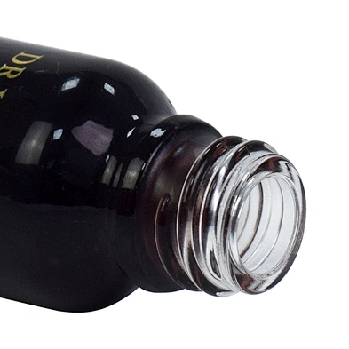 factory price 15ml 20ml amber black dropper hot stamping label personal care packaging small glass oil bottle