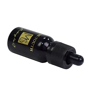 factory price 15ml 20ml amber black dropper hot stamping label personal care packaging small glass oil bottle