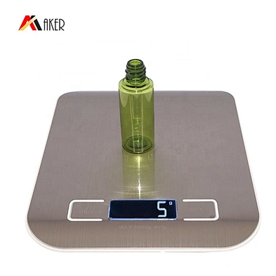 Empty cylinder round small 15ml cosmetic skin care PET lotion plastic bottle with screw cap