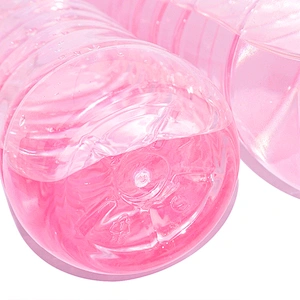Wholesale 500ml 1000ml PET plastic bpa free clear beverage disposable water bottle