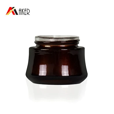 empty 50g 2oz black gradient gold face cosmetic packaging sets skin care hand cream glass jar