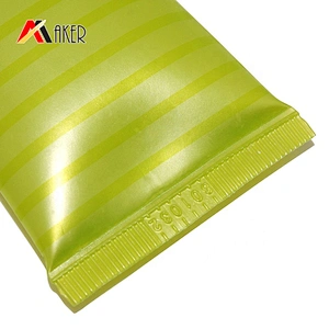 Hot sale empty green 40ml LDPE plastic cosmetic sunscreen cream tube packaging with gold aluminum covered screw cap