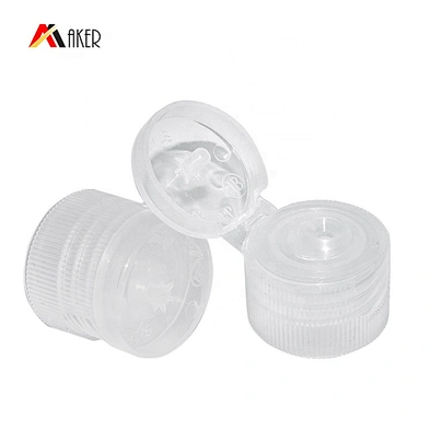 Square Shape 50ml Empty Clear Pet Plastic Face Toner Bottle with Plastic Flip Top Cap