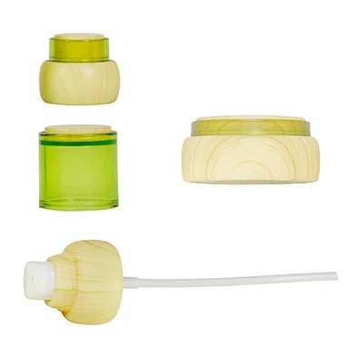 factoty custom luxury personal care jar and bottle skin care packaging lotion cream glass wood jar and bottle