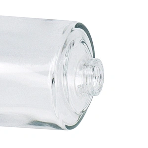 Custom 100ml OEM luxury cosmetic packaging transparent empty glass perfume bottle with pump sprayer