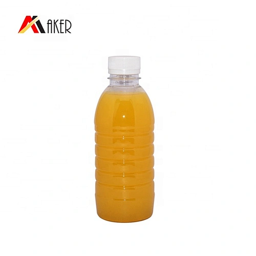 Wholesale 300ml clear empty PET plastic disposable water bottle juice bottle with plastic tamper proof screw cap