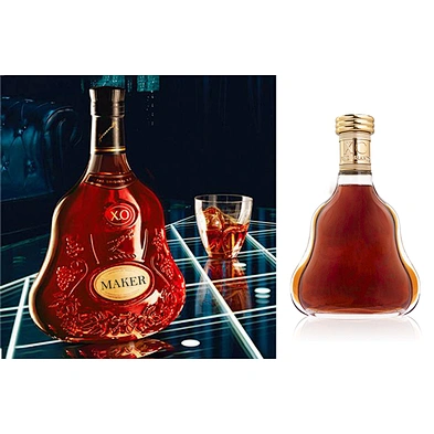 2019 New arrival wholesale clear unique shape wine glass bottle 700ml