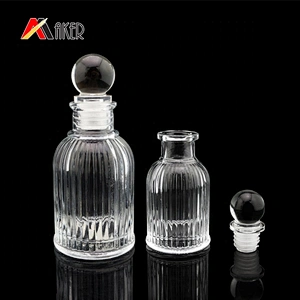 Factory wholesale 40ml 100ml cylinder shaped aroma glass diffuser bottle