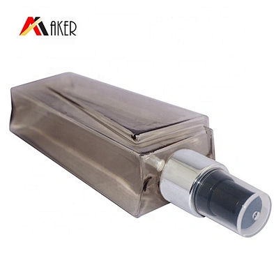 China factory semi transparent square 100ml PETG plastic spray bottle with mist sprayer for skin care