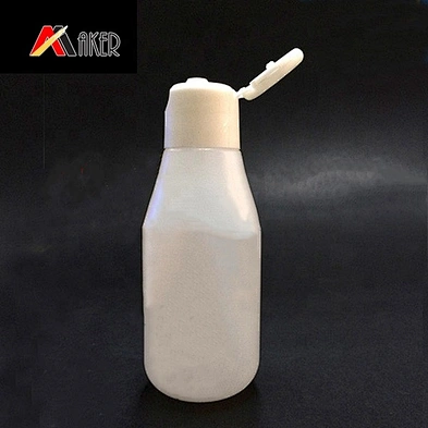 Factory wholesale 60ml portable HDPE plastic cosmetic lotion squeeze bottle with flip top cap